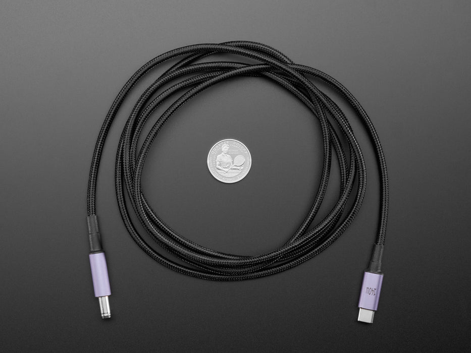 USB Type C 3.1 PD to 5.5mm Barrel Jack Cable - 28V 5A Output
