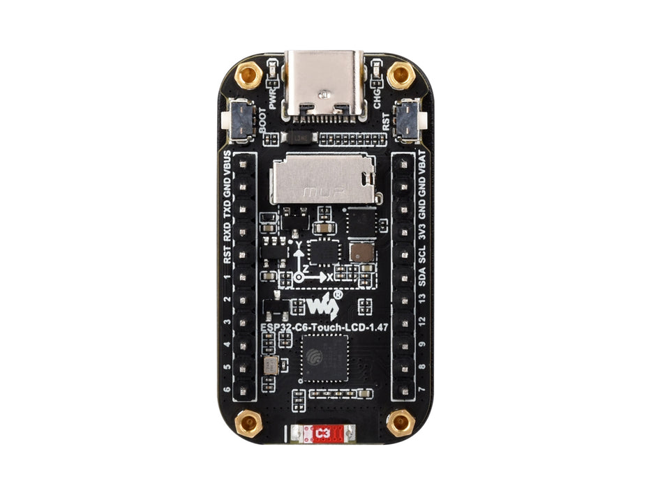 ESP32-C6 Dev Board – 1.47" Touch Display, Wi-Fi 6, BLE 5, 160MHz RISC-V