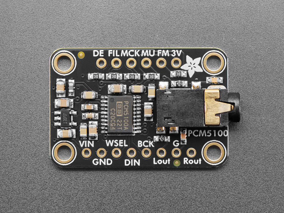 Adafruit PCM5100 I2S DAC with Line Level Output - 100dB SNR
