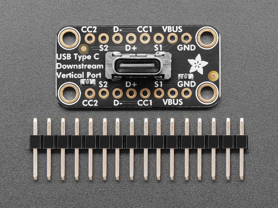 Adafruit USB Type C Vertical Breakout - Downstream Connection