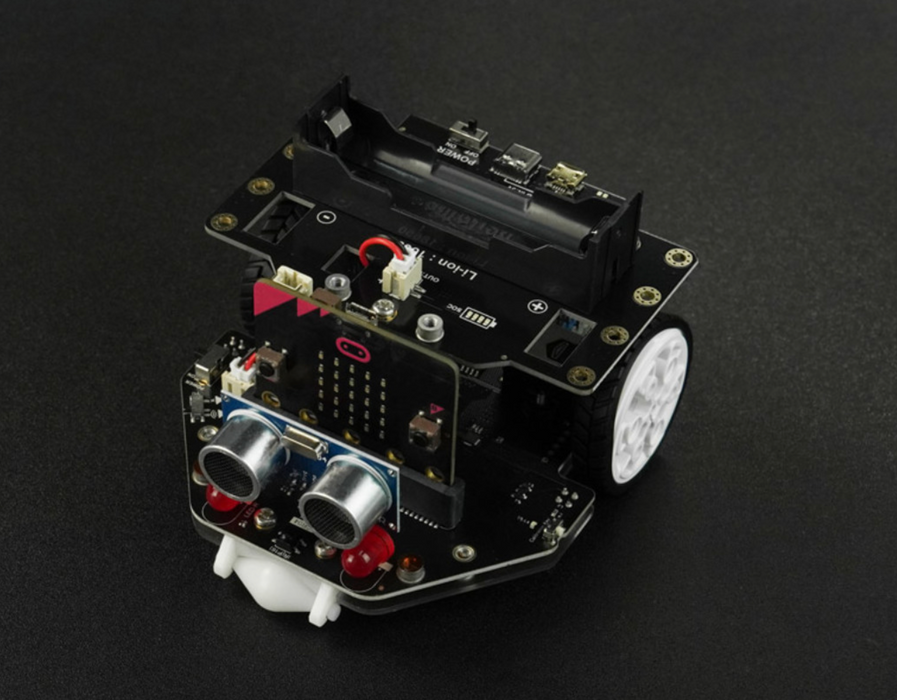micro:Maqueen Plus V2 (18650 Battery) with Mechanic, micro:bit V2 and Gamepad