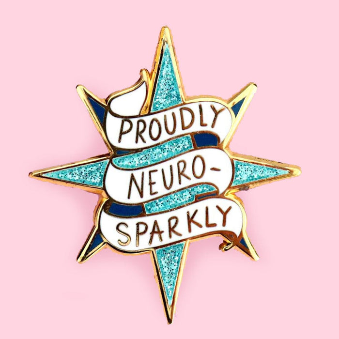 Proudly Neuro-Sparkly Lapel Pin