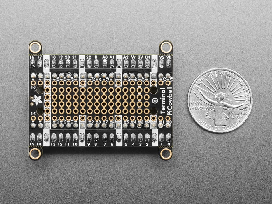 Adafruit Terminal PiCowbell for Pico with Pre-Soldered Sockets