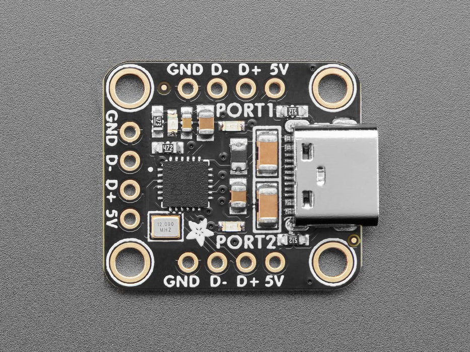 Adafruit CH334F Mini 2-Port USB Hub Breakout