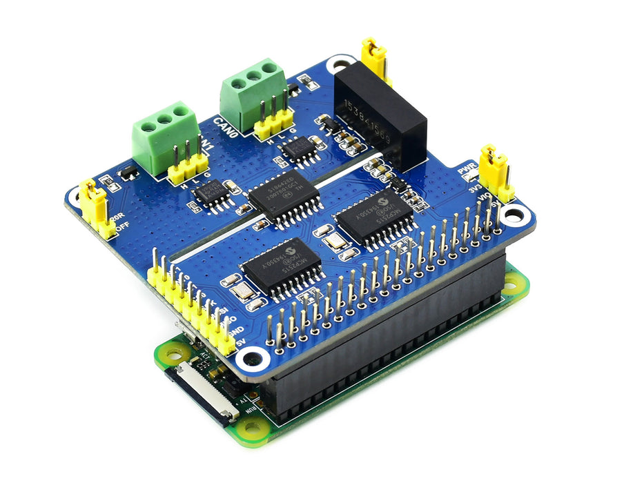 Raspberry Pi 2-Channel Isolated CAN Expansion HAT