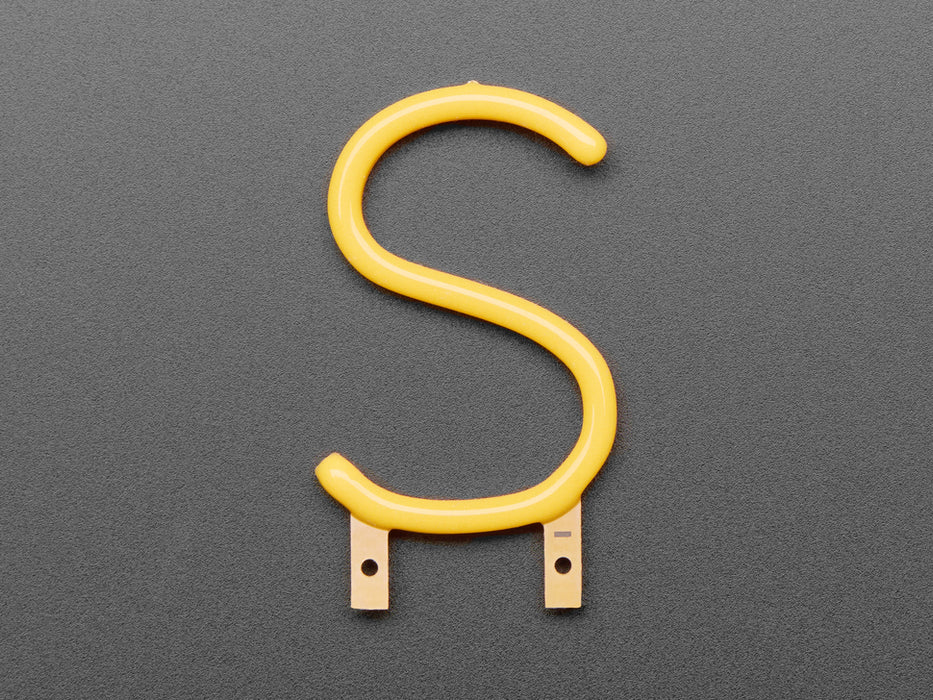 Alphabet LED Filament - Warm White Letter "S"