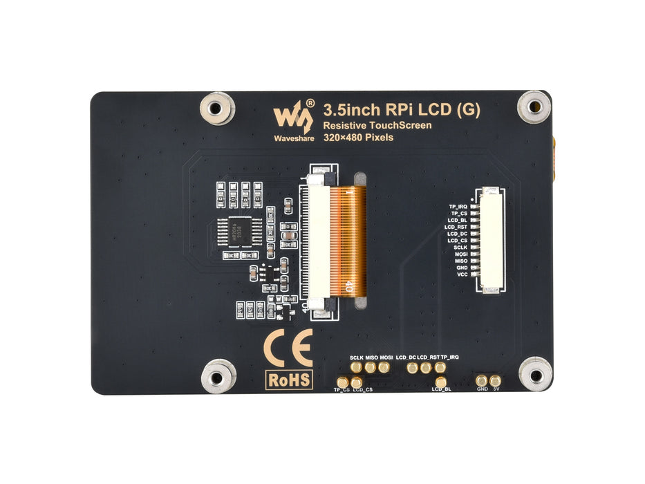 Raspberry Pi 3.5" Resistive Touch IPS Display – 320x480, 262K Colors