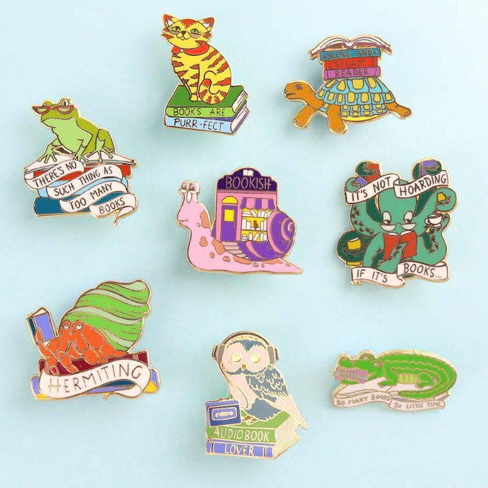 Books Are Purr-fect Cat Lapel Pin