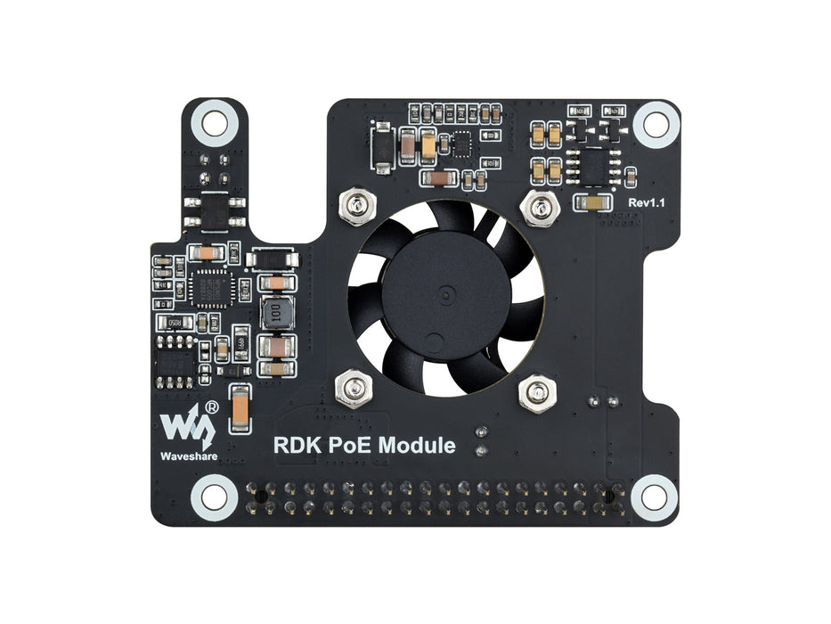 RDK X5 PoE Expansion Board with Fan & Heatsink, 802.3af/at