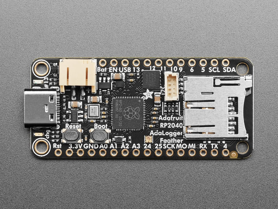 Adafruit Feather RP2040 Adalogger - 8MB Flash with microSD Card