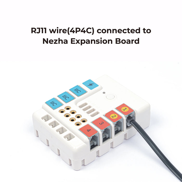ELECFREAKS RJ11 4P4C 200mm Cable (Pack Of 5)