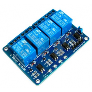4 channel 5V relay module with light coupling 5V