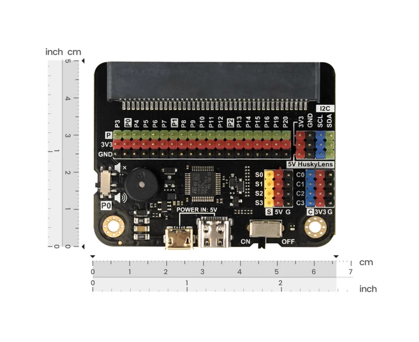 Robotics &amp; Power IO Extender for UNIHIKER K10 / micro:bit