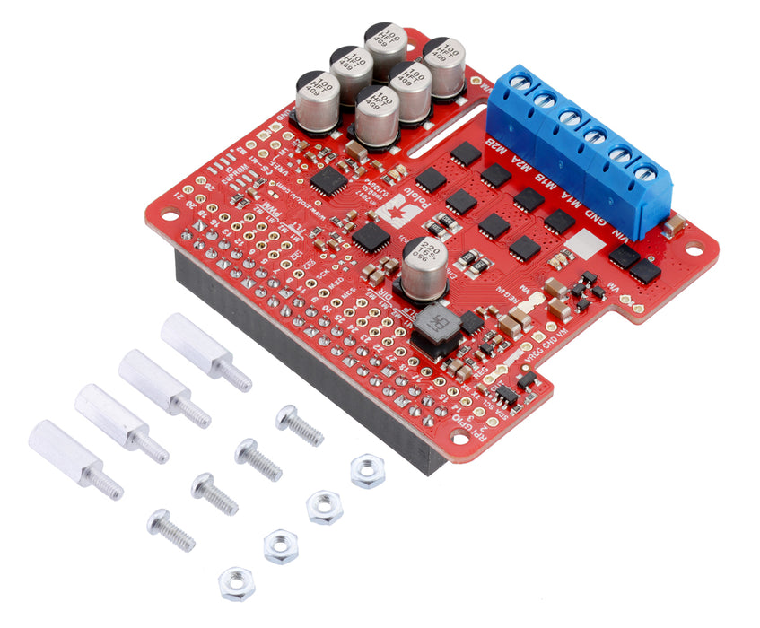 Pololu Dual G2 High-Power Motor Driver 24v14 for Raspberry Pi (Assembled)