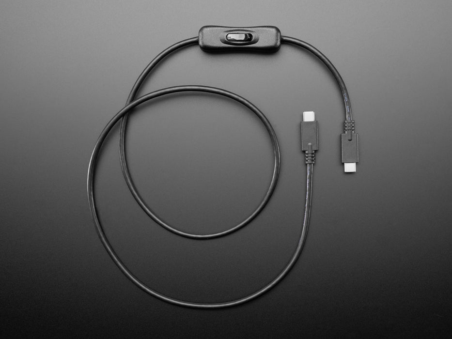USB Type C Sync Data Cable with On-Off Switch - 1 meter long