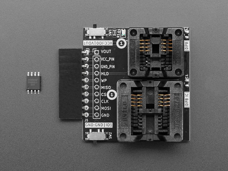 Bus Pirate 5 SOIC / SOP8 SPI Flash Adapter