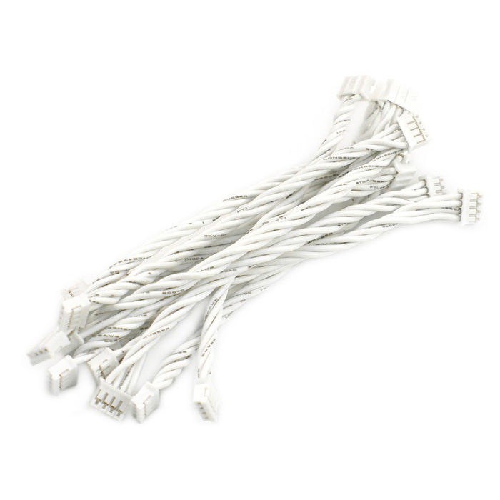 PH2.0-4P Male-to-Male Jumper Cable - 10cm (10 Pack)