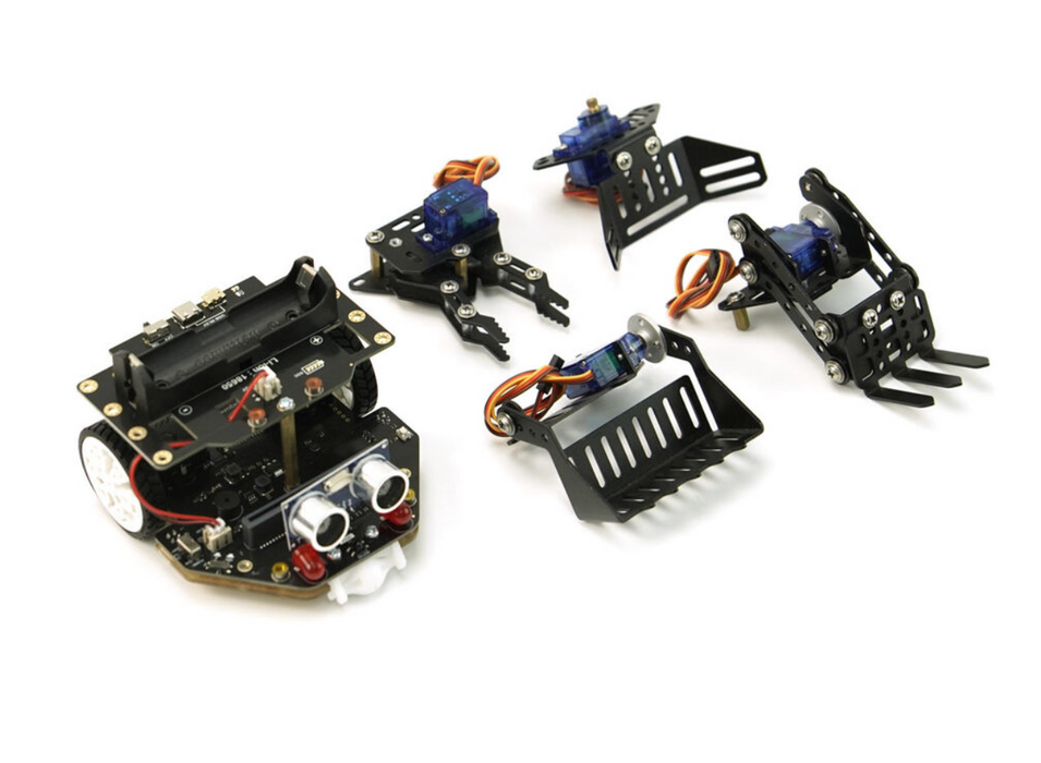 micro:Maqueen Plus V2 (18650 Battery) with micro:Maqueen Mechanic