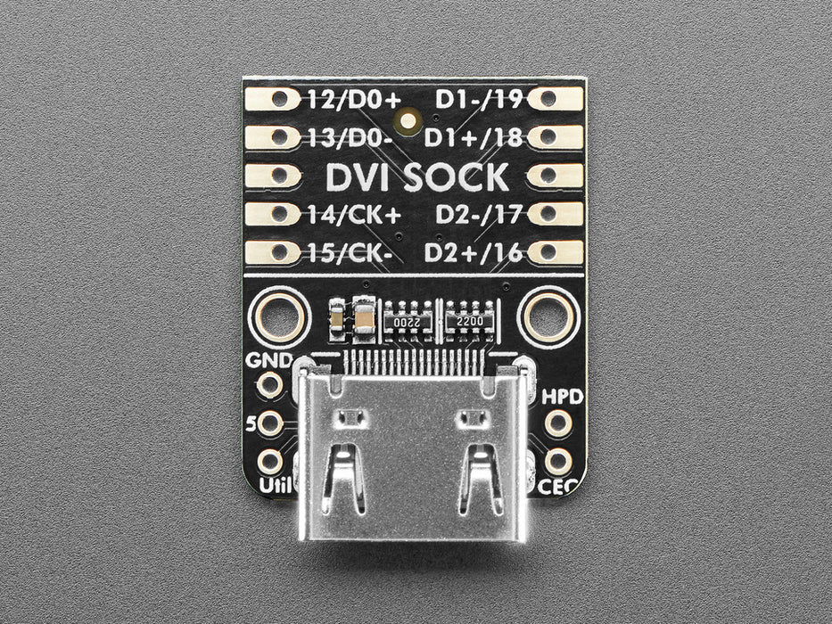 Adafruit DVI Sock for Pico - Works with HDMI Displays