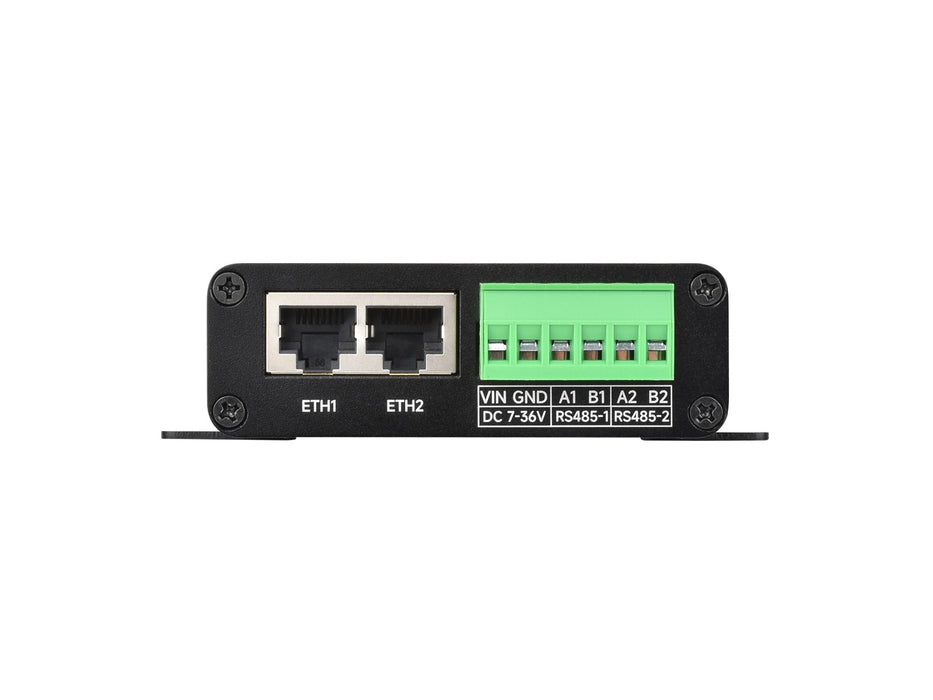 RS485 to Ethernet Serial Server - 8-Ch, Rail-Mount, Isolated, Network Port Option