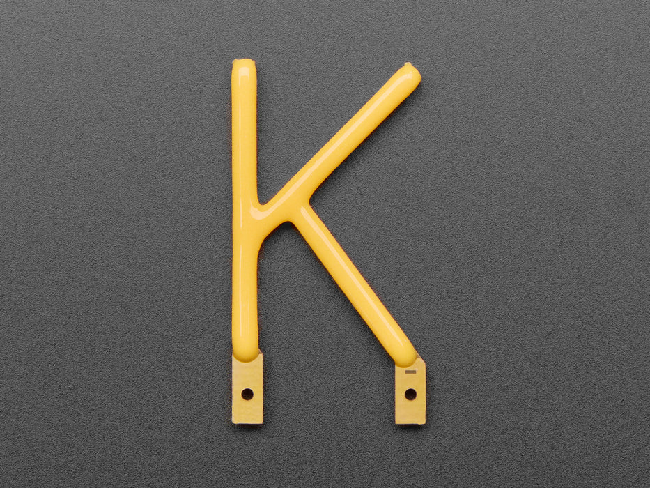 Alphabet LED Filament - Warm White Letter "K"