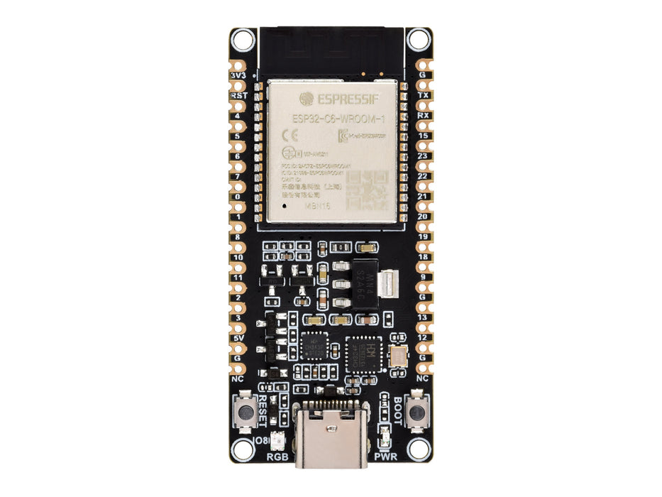 ESP32-C6 WiFi 6 Development Board - 160MHz, USB & UART Support