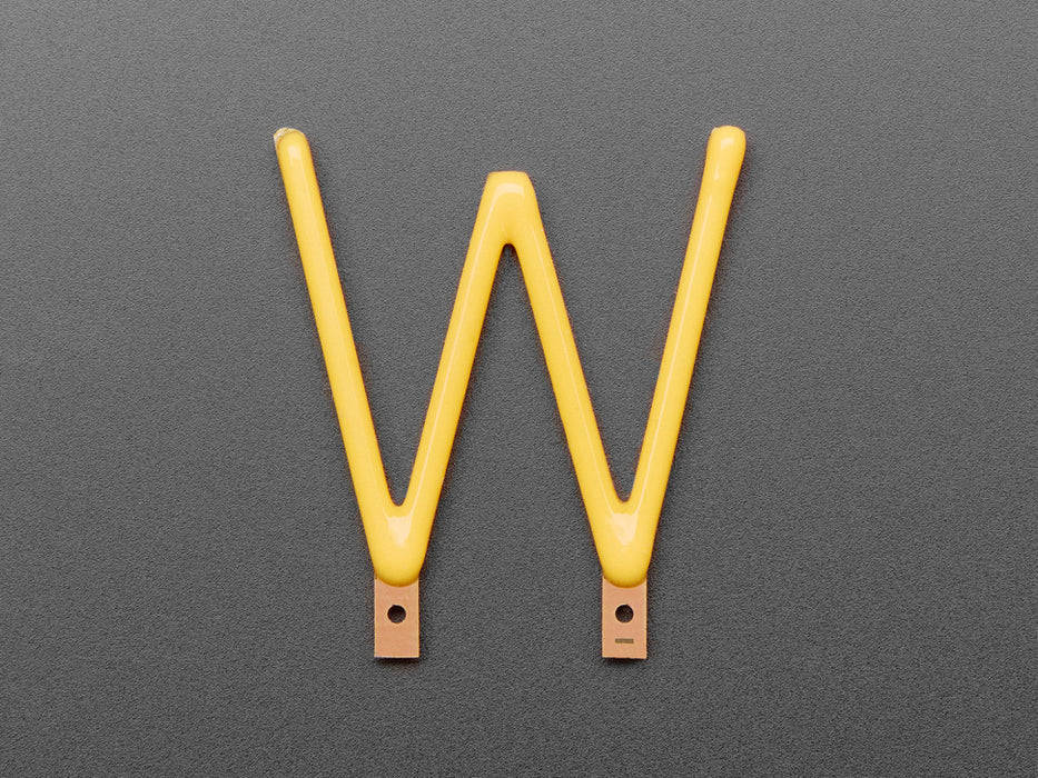 Alphabet LED Filament - Warm White Letter "W"