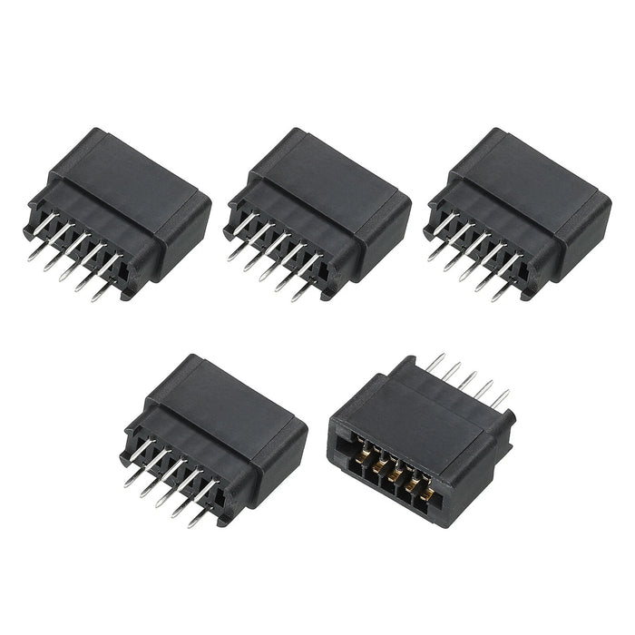 PCB-mount 2x5-Pin Edge Card Connectors - 5 Pack