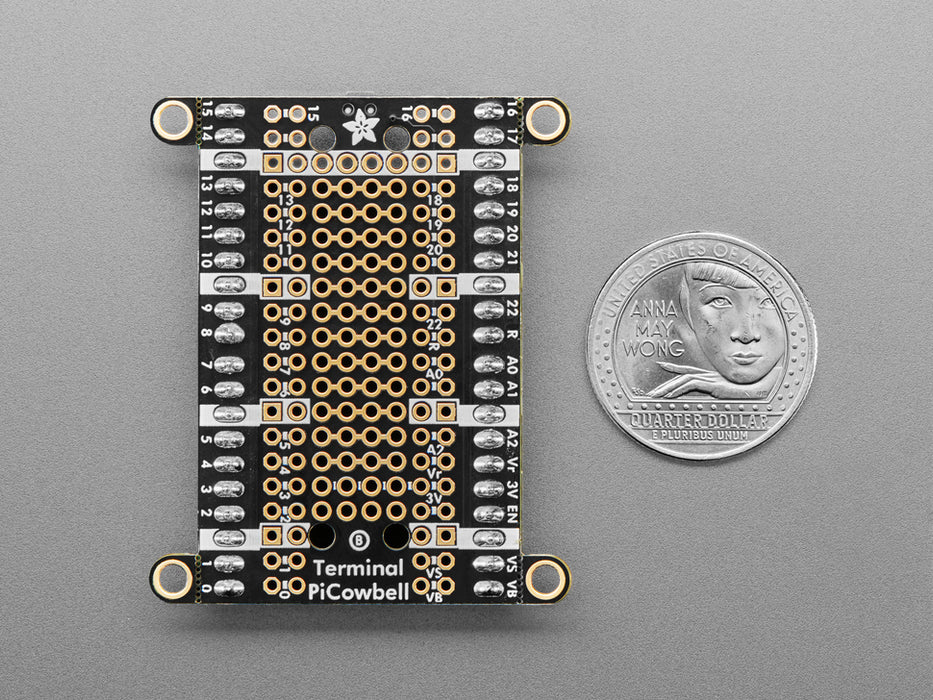 Adafruit Terminal PiCowbell for Pico - Reset Button & STEMMA QT