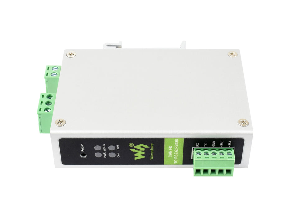 CAN FD to RS232/RS485 Converter – Bidirectional, 5 Modes, Rail-Mount