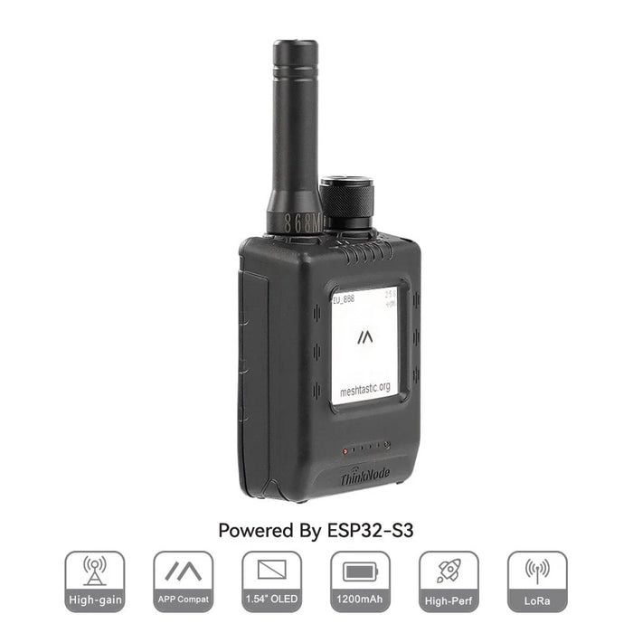 ThinkNode M5 Walkie-Talkie Pro- Meshtastic (LoRa) Signal Transceiver |ESP32-S3 | 1.54” Screen | GPS Function-915 MHz