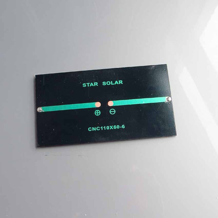 Solar Panel 60x110mm 6V 1W