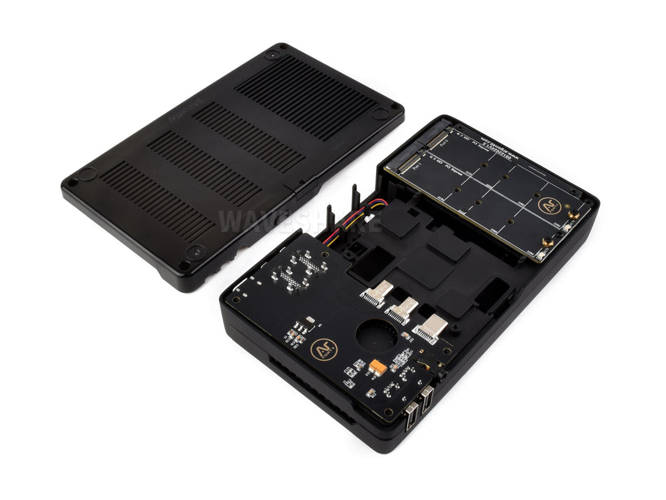 Raspberry Pi 5 ARGON ONE V5 Case – Dual M.2 NVMe Slots, Cooling Fan