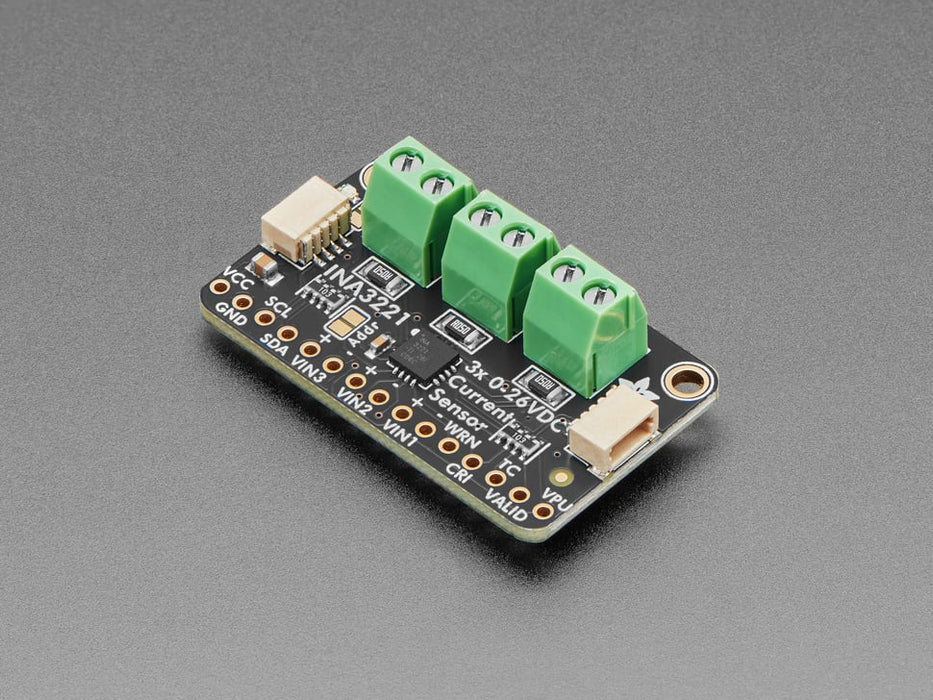 Adafruit INA3221 - Triple 0-26 VDC, ±3.2 Amp Power Monitor