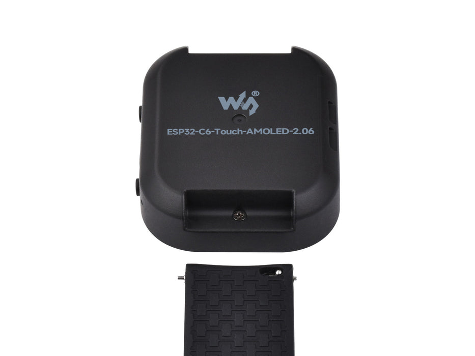 ESP32-C6 RISC-V Smartwatch Dev Board – 2.06" AMOLED, WiFi 6/Bluetooth 5/Zigbee
