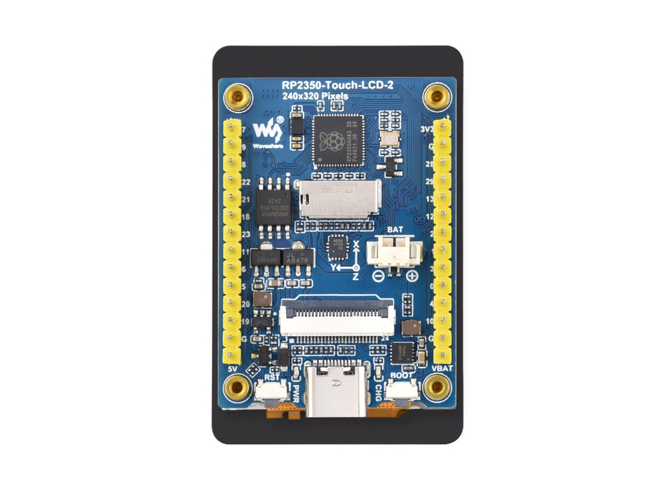 RP2350 2" Touchscreen Board – 240x320 IPS, Camera Interface