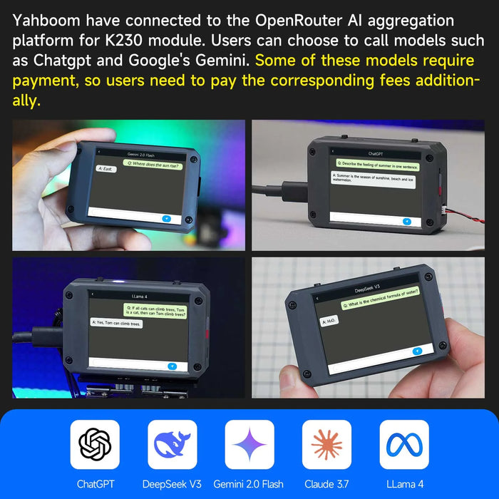 Yahboom K230 vision module + Adjustable Bracket