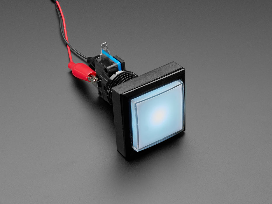 LED Illuminated Push Button - 44mm Square