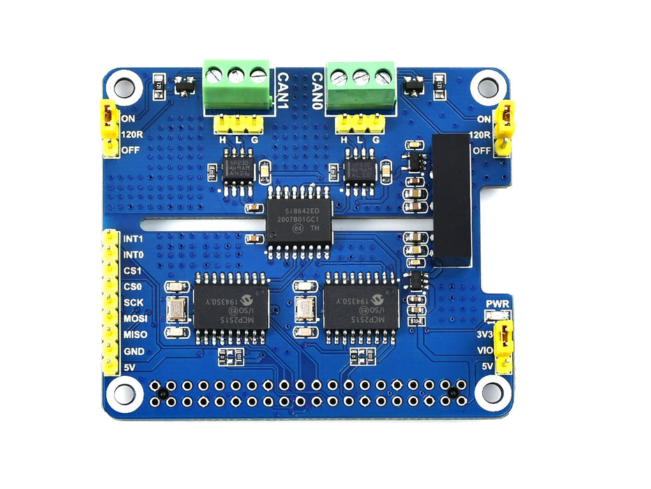 Raspberry Pi 2-Channel Isolated CAN Expansion HAT