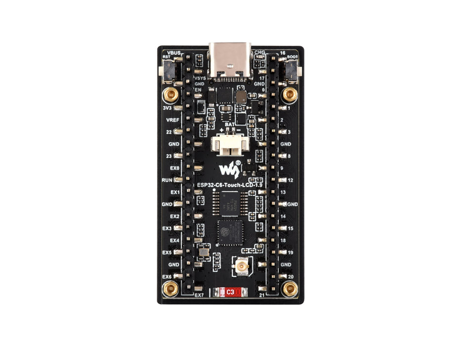 ESP32-C6 1.9" Display Dev Board - RISC-V, WiFi 6, Bluetooth, with Touch Optional