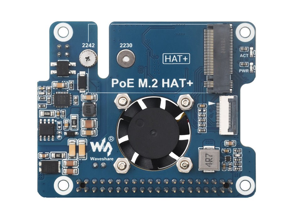 Raspberry Pi 5 PCIe to M.2 NVMe Adapter with PoE