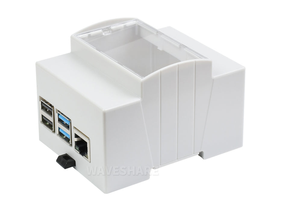 Raspberry Pi 4 DIN Rail ABS Case – Spacious Interior