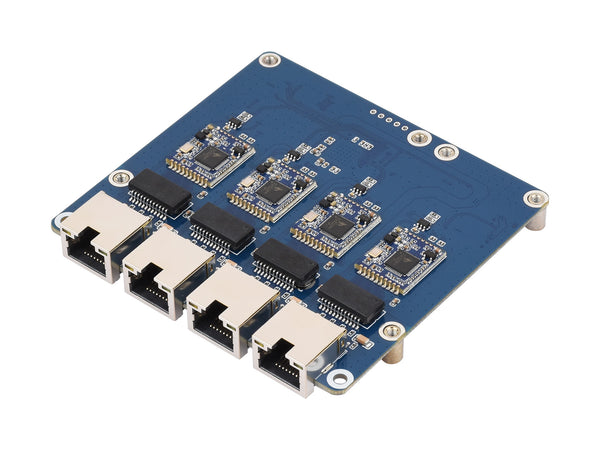 Raspberry Pi 5 PCIE TO 4-CH 2.5G ETH Board (B)