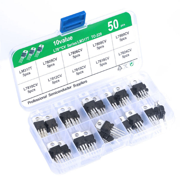 Linear Voltage Regulator Assortment Pack - 50 pcs