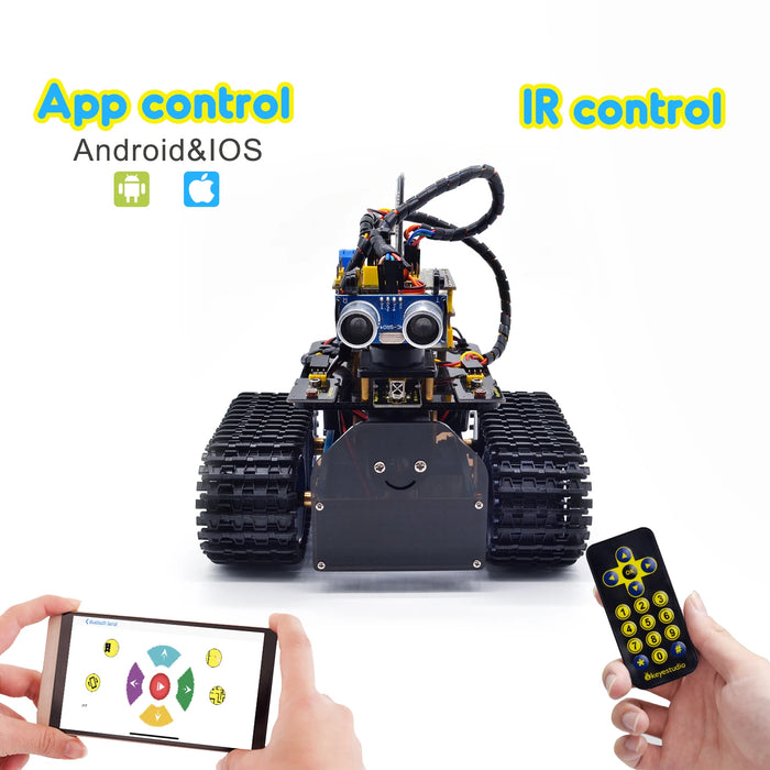 Keyestudio DIY Mini Tank V2.0 Smart Robot car kit for Arduino STEM