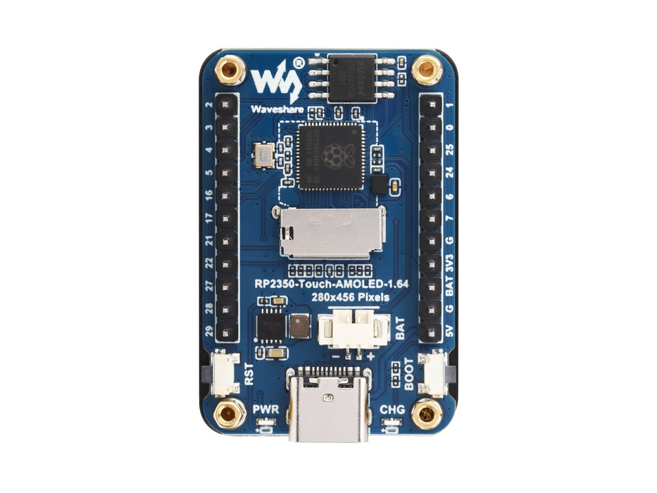 RP2350 1.64" AMOLED Development Board – 280x456, QSPI, Accelerometer & Gyroscope