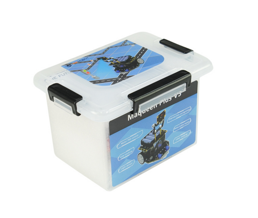 Maqueen Plus V3 - Advanced Matrix Laser Navigation STEM Robot for Competitions (AA Battery)
