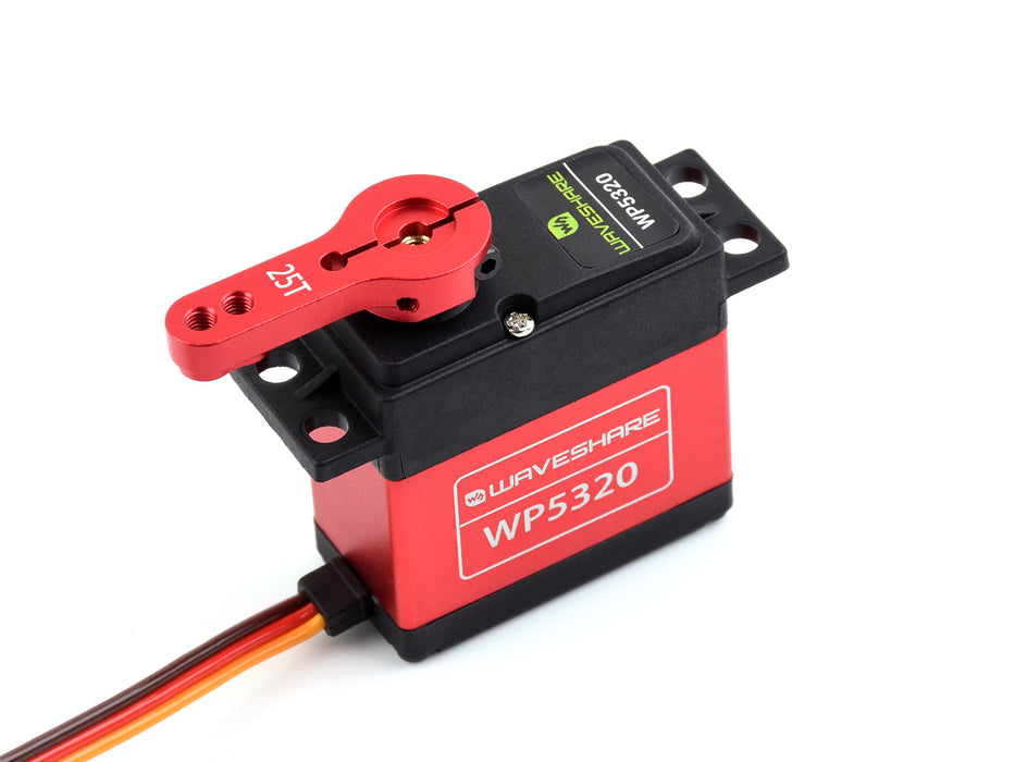 High-Torque Digital Servo 180° – 20kg.cm/35kg.cm, Copper/Steel Gears, Waterproof, with Servo Arms