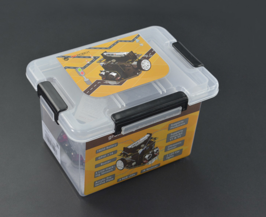 micro:Maqueen Plus V2 (18650 Battery) with Mechanic, micro:bit V2 and Gamepad