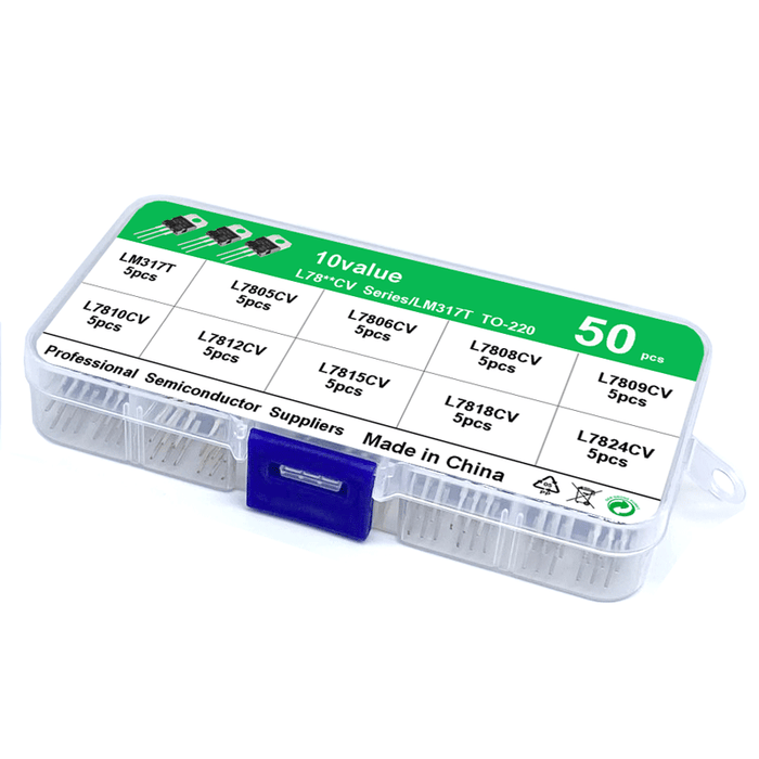 Linear Voltage Regulator Assortment Pack - 50 pcs
